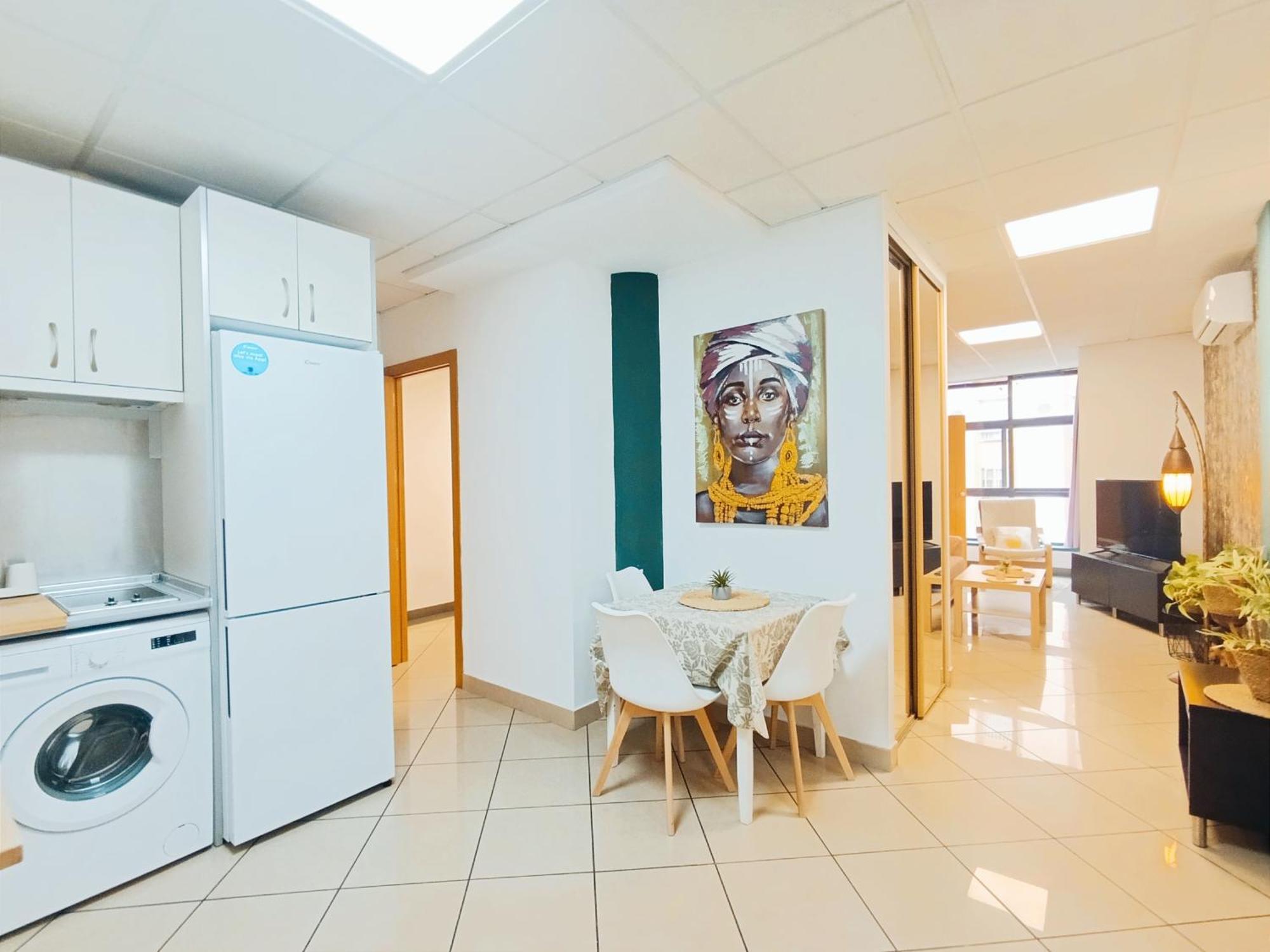 מאלגה Apartamento El Bambu Cerca Del Mar מראה חיצוני תמונה